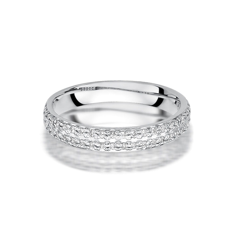 Pierścionek zaręczynowy z białego złota z diamentami 0,23ct Fire Of Love