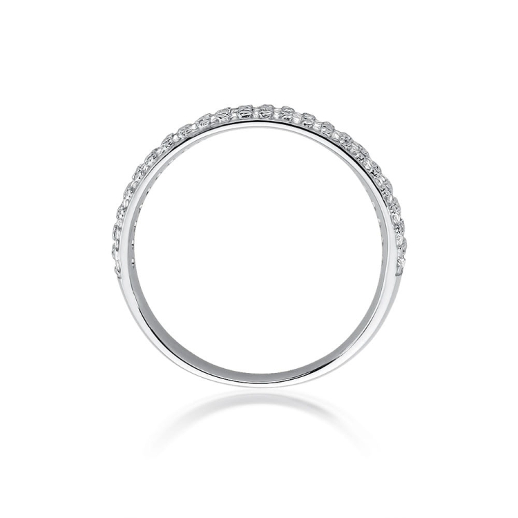 Pierścionek zaręczynowy z białego złota z diamentami 0,23ct Fire Of Love