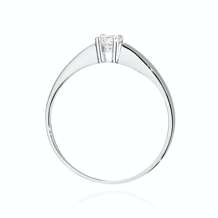 Pierścionek zaręczynowy z białego złota z diamentem 0,25ct Fire Of Love