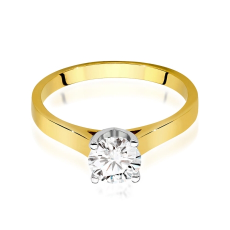 Przejdź do produktu Pierścionek zaręczynowy z żółtego złota z diamentem 0,70ct Fire Of Love