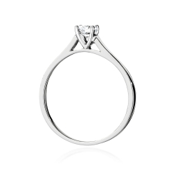 Pierścionek zaręczynowy z białego złota z diamentem 0,50ct Fire Of Love
