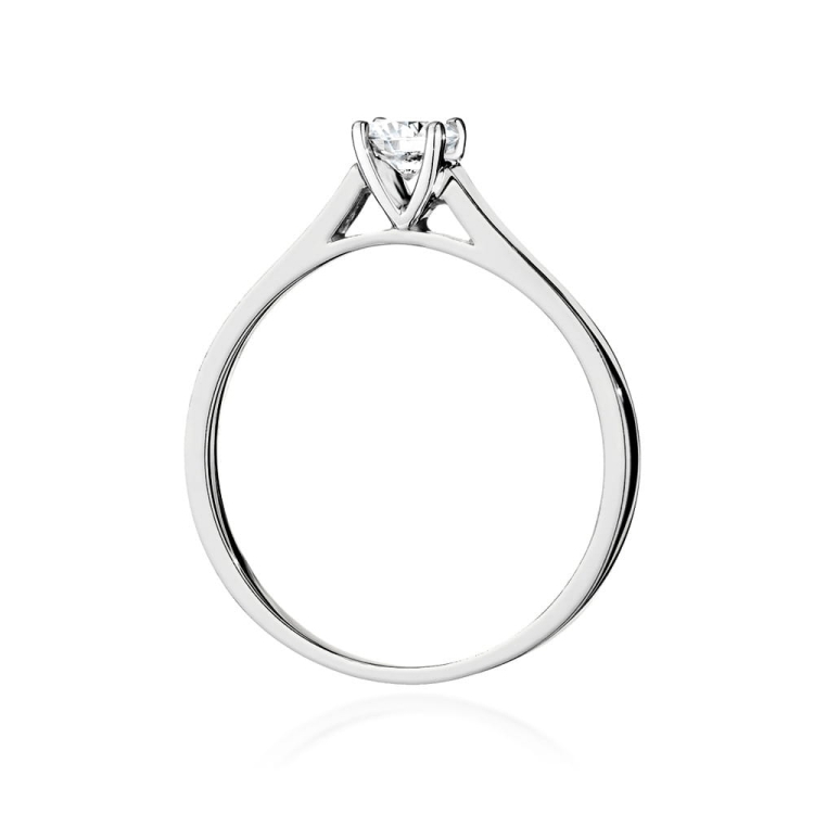 Pierścionek zaręczynowy z białego złota z diamentem 0,50ct Fire Of Love