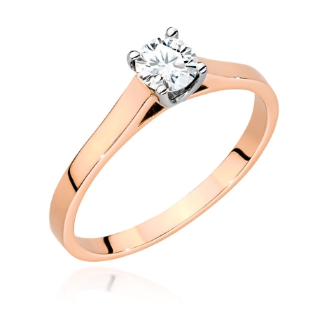 Przejdź do produktu Pierścionek zaręczynowy z różowego złota z diamentem 0,50ct Fire Of Love 