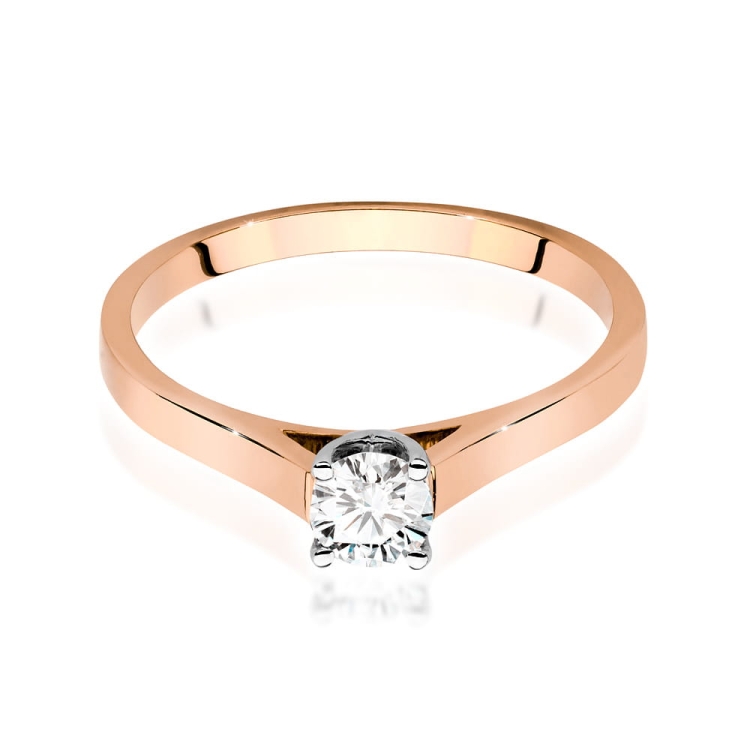 Pierścionek zaręczynowy z różowego złota z diamentem 0,50ct Fire Of Love