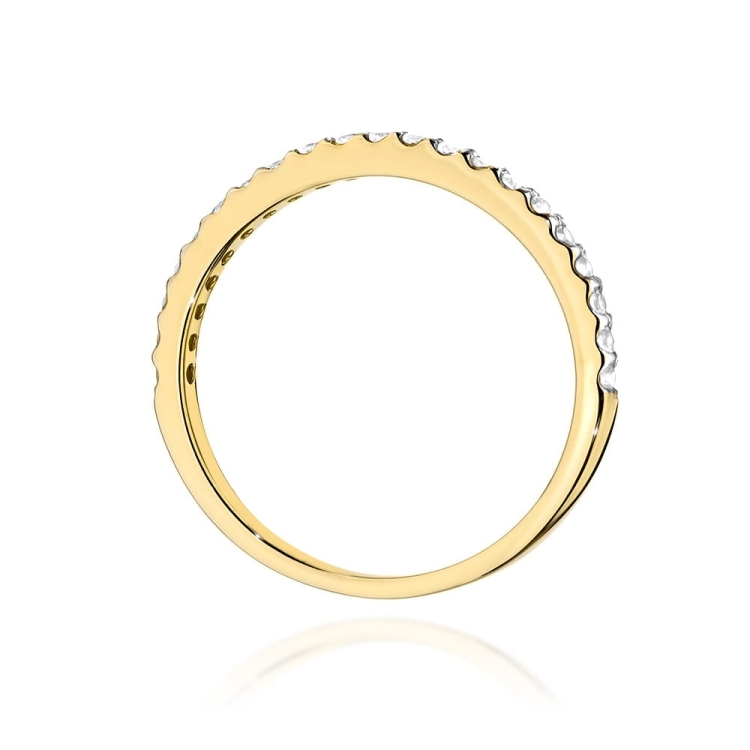 Pierścionek zaręczynowy z żółtego złota z diamentami 0,18ct Fire Of Love