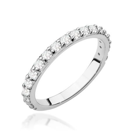 Przejdź do produktu Pierścionek zaręczynowy z białego złota z diamentami 0,34ct Fire Of Love 