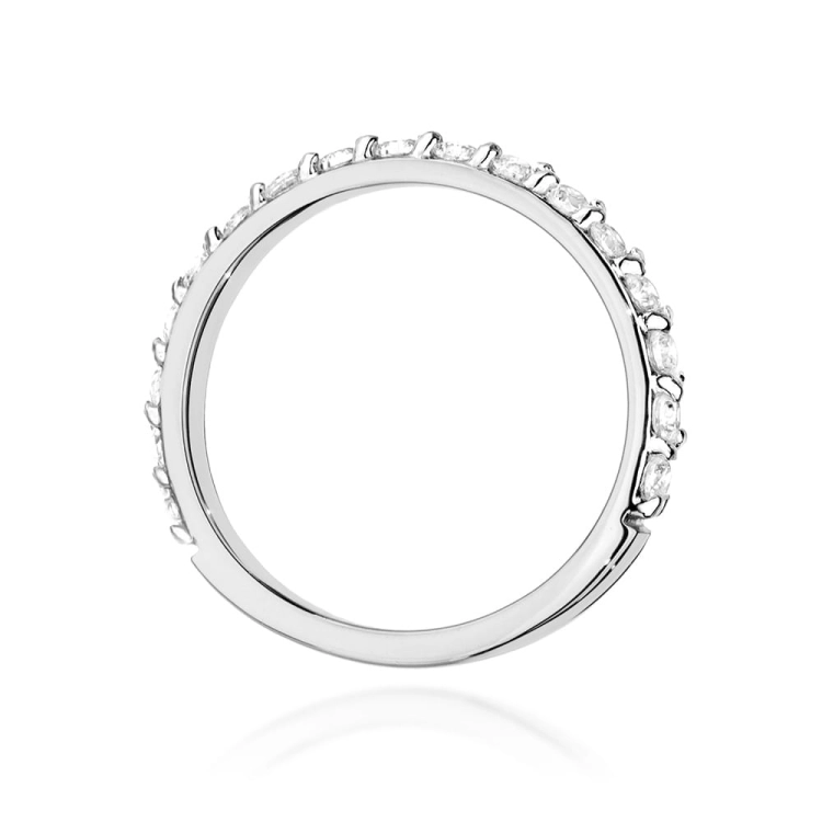 Pierścionek zaręczynowy z białego złota z diamentami 0,34ct Fire Of Love