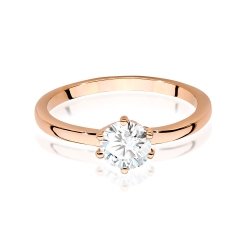 Pierścionek zaręczynowy z różowego złota z diamentem 0,70ct Fire Of Love
