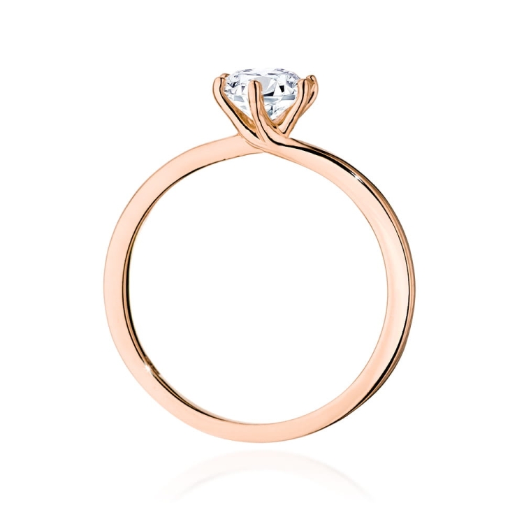 Pierścionek zaręczynowy z różowego złota z diamentem 0,70ct Fire Of Love
