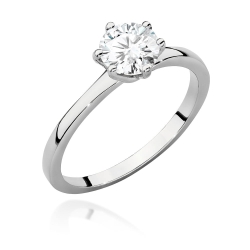 Pierścionek zaręczynowy z białego złota z diamentem 1,00ct Fire Of Love