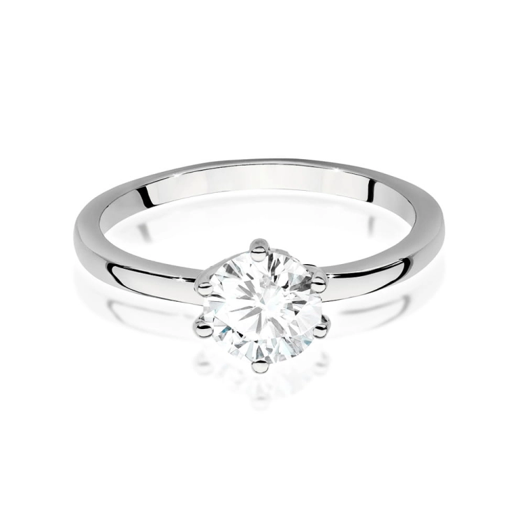 Pierścionek zaręczynowy z białego złota z diamentem 1,00ct Fire Of Love