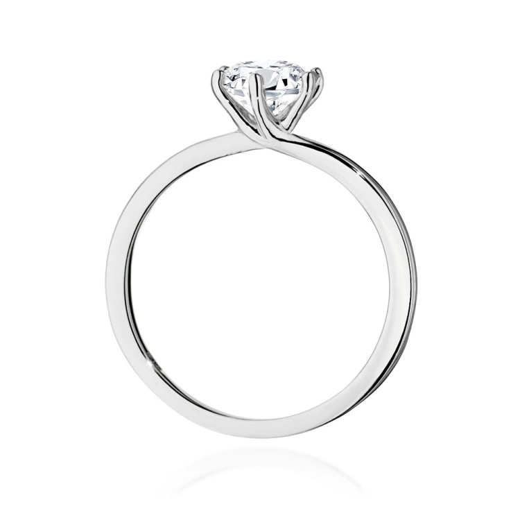 Pierścionek zaręczynowy z białego złota z diamentem 1,00ct Fire Of Love