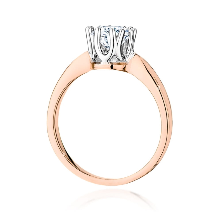 Pierścionek zaręczynowy z różowego złota z diamentem 0,70ct Fire Of Love
