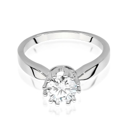 Pierścionek zaręczynowy z białego złota z diamentem 0,70ct Fire Of Love