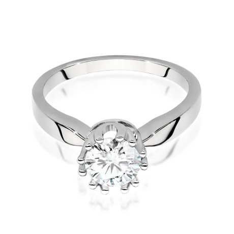 Przejdź do produktu Pierścionek zaręczynowy z białego złota z diamentem 0,70ct Fire Of Love 