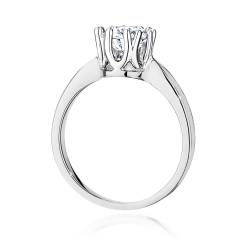 Pierścionek zaręczynowy z białego złota z diamentem 1,00ct Fire Of Love