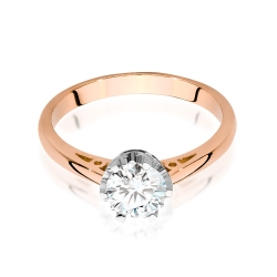 Pierścionek zaręczynowy z różowego złota z diamentem 0,70ct Fire Of Love