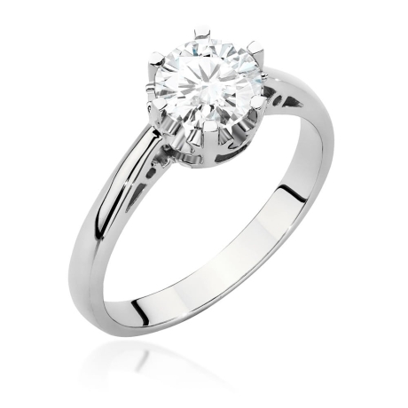 Przejdź do produktu Pierścionek zaręczynowy z białego złota z diamentem 1,00ct Fire Of Love
