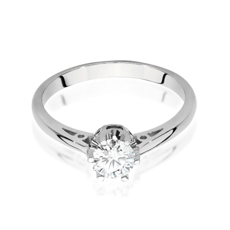 Przejdź do produktu Pierścionek zaręczynowy z białego złota z diamentem 0,50ct Fire Of Love