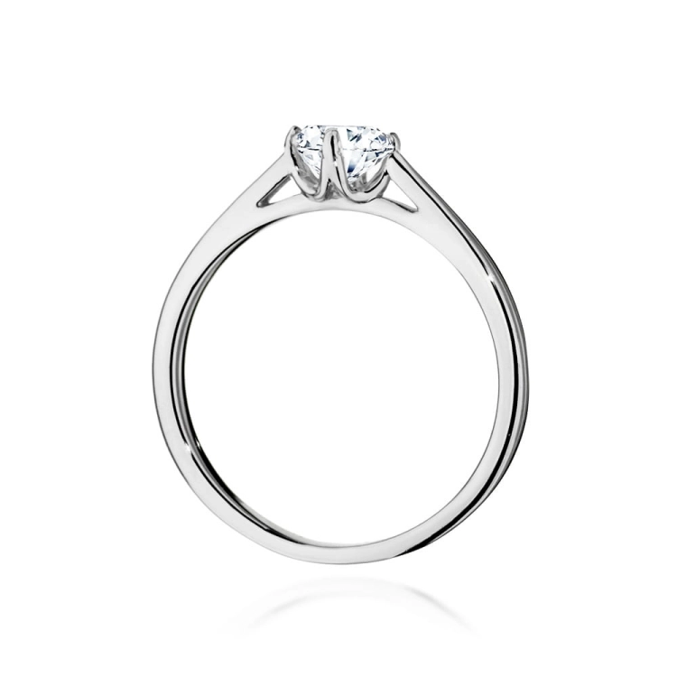 Pierścionek zaręczynowy z białego złota z diamentem 0,50ct Fire Of Love