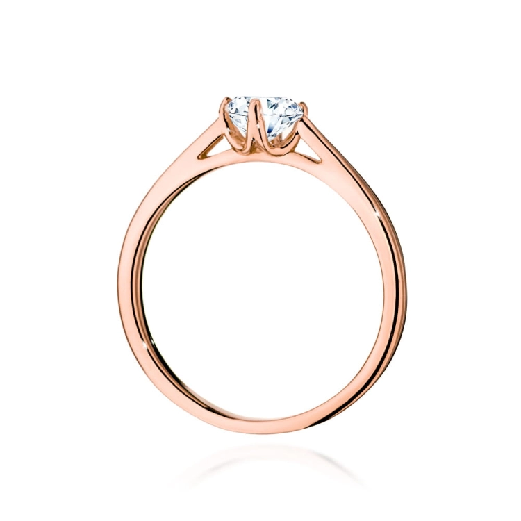 Pierścionek zaręczynowy z różowego złota z diamentem 0,50ct Fire Of Love