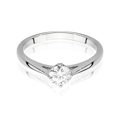 Przejdź do produktu Pierścionek zaręczynowy z białego złota z diamentem 0,40ct Fire Of Love
