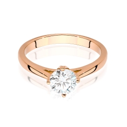 Pierścionek zaręczynowy z różowego złota z diamentem 0,70ct Fire Of Love