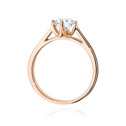 Pierścionek zaręczynowy z różowego złota z diamentem 0,70ct Fire Of Love