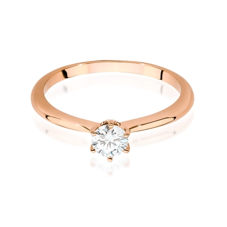 Przejdź do produktu Pierścionek zaręczynowy z różowego złota z brylantem 0,50ct Fire Of Love