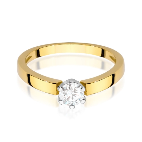 Przejdź do produktu Pierścionek zaręczynowy z żółtego złota z diamentem 0,25ct Fire Of Love