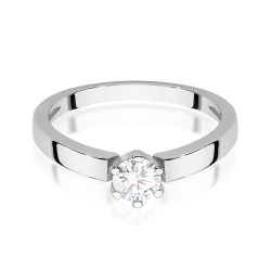 Pierścionek zaręczynowy z białego złota z diamentem 0,25ct Fire Of Love
