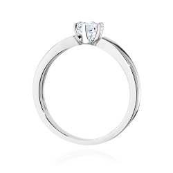 Pierścionek zaręczynowy z białego złota z diamentem 0,25ct Fire Of Love