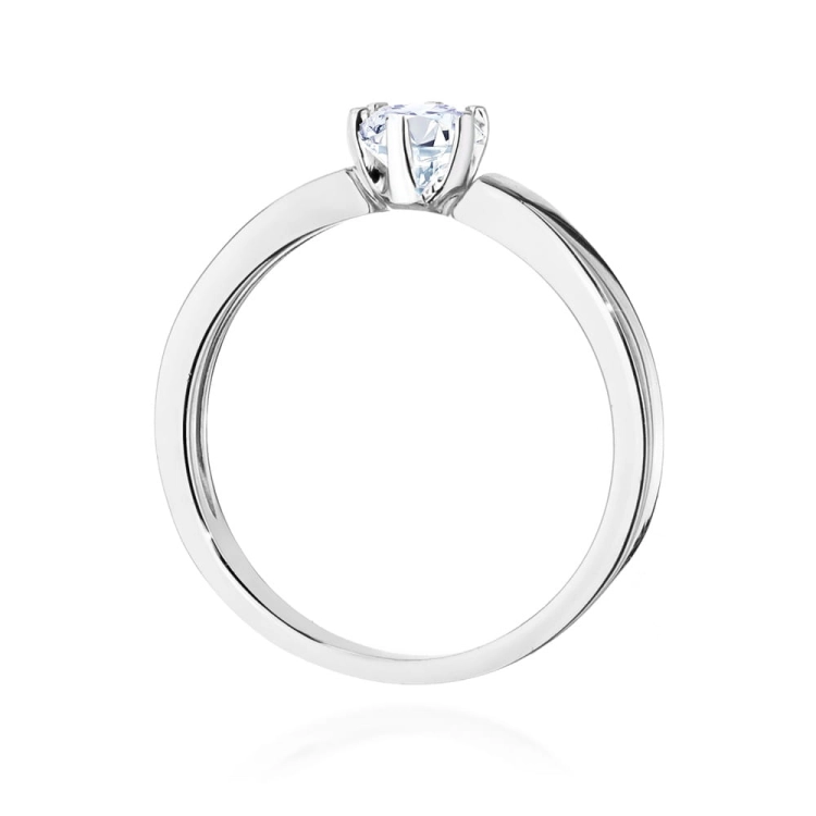 Pierścionek zaręczynowy z białego złota z diamentem 0,25ct Fire Of Love