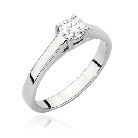 Przejdź do produktu Pierścionek zaręczynowy z białego złota z diamentem 0,40ct Fire Of Love 