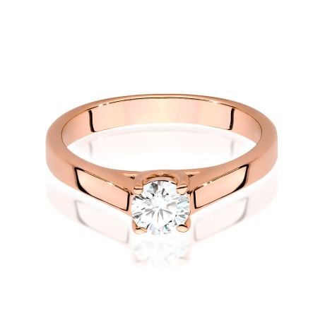 Przejdź do produktu Pierścionek zaręczynowy z różowego złota z diamentem 0,40ct Fire Of Love