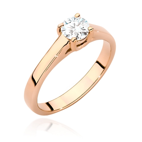 Przejdź do produktu Pierścionek zaręczynowy z różowego złota z diamentem 0,50ct Fire Of Love