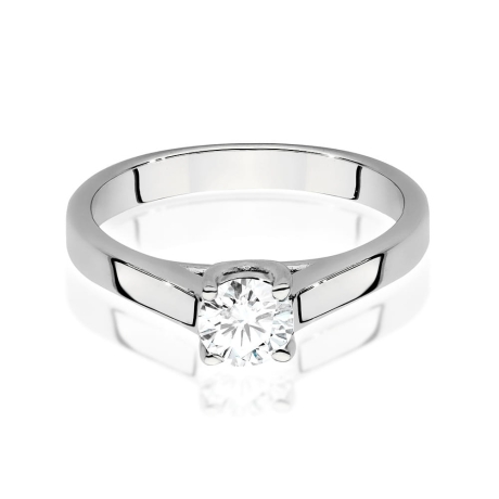 Przejdź do produktu Pierścionek zaręczynowy z białego złota z diamentem 0,50ct Fire Of Love