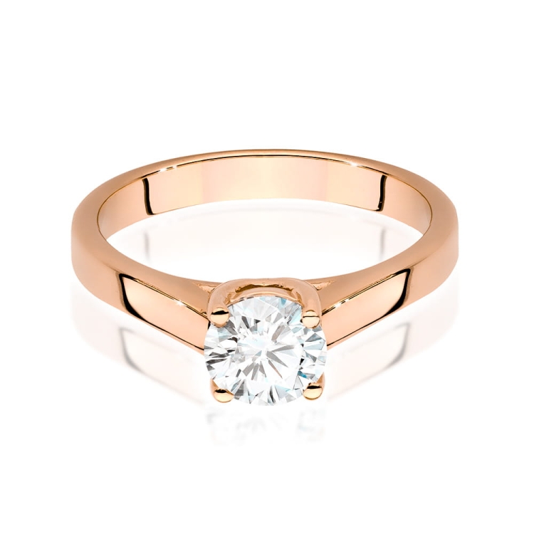 Pierścionek zaręczynowy z różowego złota z diamentem 0,70ct Fire Of Love