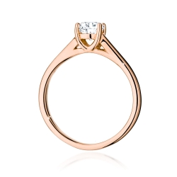 Pierścionek zaręczynowy z różowego złota z diamentem 0,70ct Fire Of Love