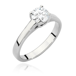 Pierścionek zaręczynowy z białego złota z diamentem 0,70ct Fire Of Love