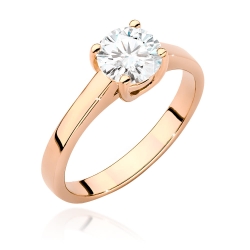 Pierścionek zaręczynowy z różowego złota z diamentem 1,00ct Fire Of Love