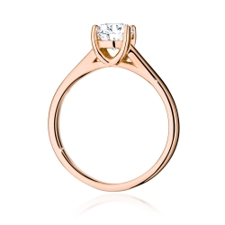 Pierścionek zaręczynowy z różowego złota z diamentem 1,00ct Fire Of Love