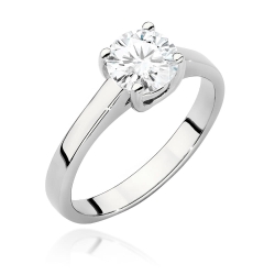 Pierścionek zaręczynowy z białego złota z diamentem 1,00ct Fire Of Love