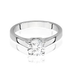 Pierścionek zaręczynowy z białego złota z diamentem 1,00ct Fire Of Love