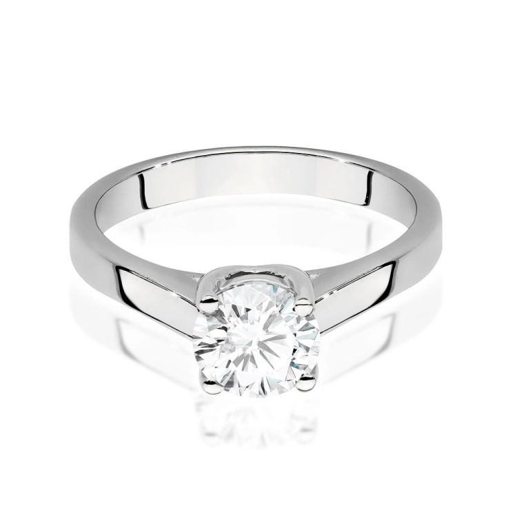 Pierścionek zaręczynowy z białego złota z diamentem 1,00ct Fire Of Love