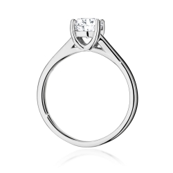 Pierścionek zaręczynowy z białego złota z diamentem 1,00ct Fire Of Love