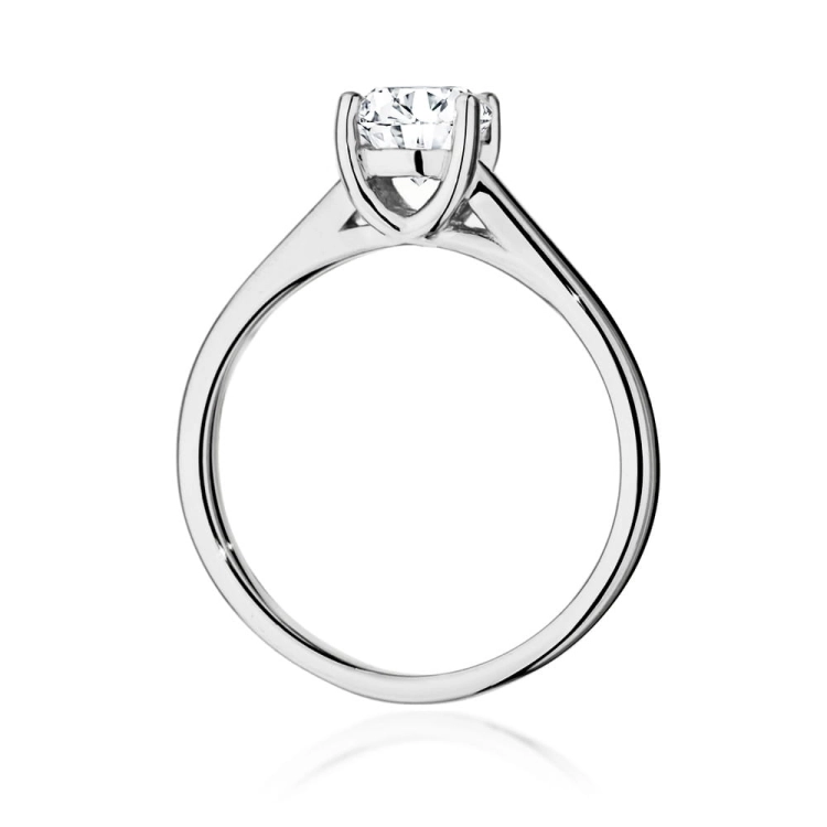 Pierścionek zaręczynowy z białego złota z diamentem 1,00ct Fire Of Love