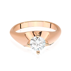 Pierścionek zaręczynowy z różowego złota z brylantem 0,70ct Fire Of Love