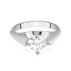 Pierścionek zaręczynowy z białego złota z brylantem 1,00ct Fire Of Love