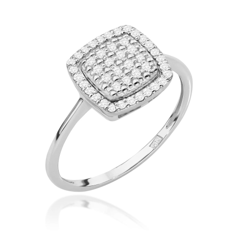 Przejdź do produktu Pierścionek zaręczynowy z białego złota z diamentami 0,28ct Fire Of Love